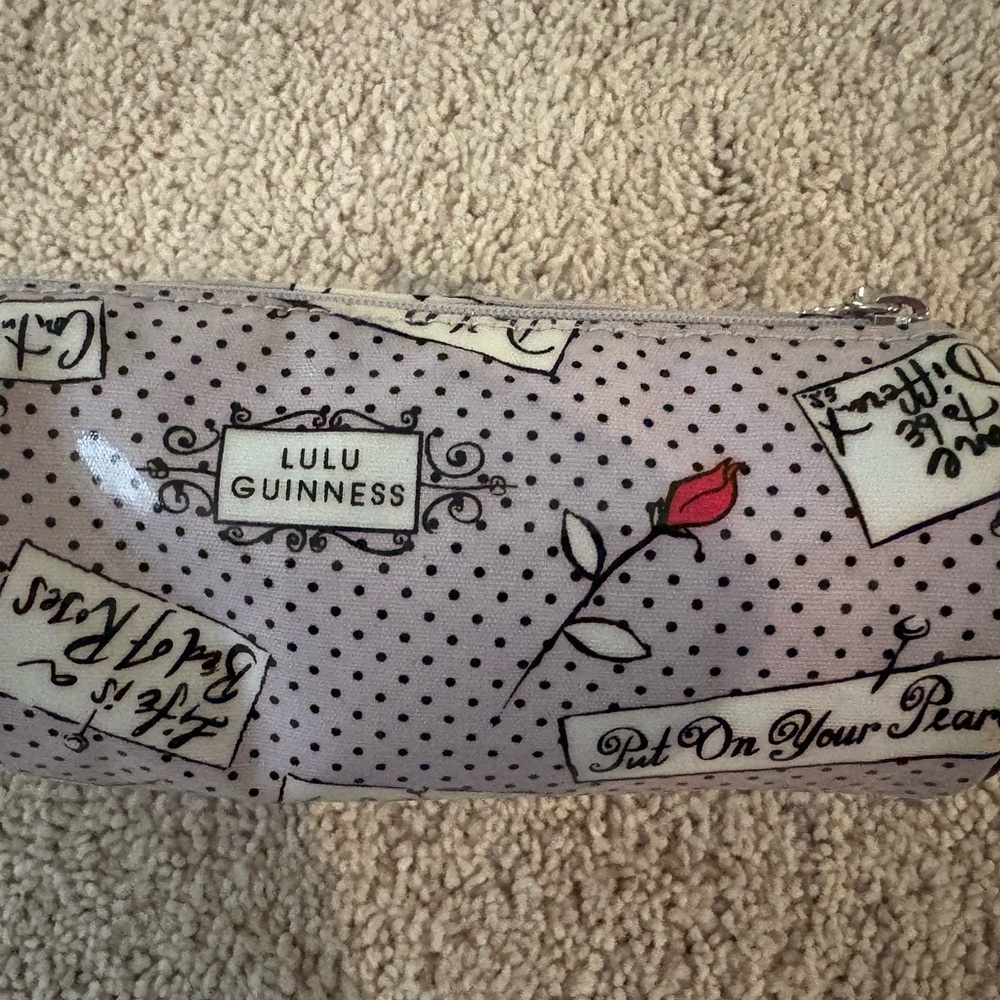 Lulu Guinness Makeup Travel Case with mirror - Picture 5 of 10